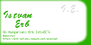 istvan erb business card